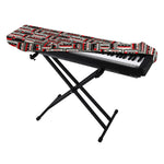Retro Cassette Tape Pattern Print Piano Keyboard Cover