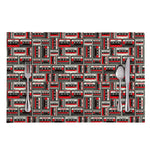 Retro Cassette Tape Pattern Print Placemat