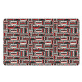 Retro Cassette Tape Pattern Print Polyester Doormat