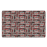 Retro Cassette Tape Pattern Print Polyester Doormat