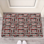 Retro Cassette Tape Pattern Print Rubber Doormat