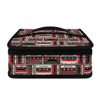 Retro Cassette Tape Pattern Print Small Lunch Bag