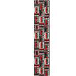 Retro Cassette Tape Pattern Print Table Runner