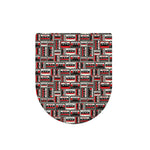Retro Cassette Tape Pattern Print Toilet Lid Cover
