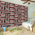Retro Cassette Tape Pattern Print Wall Sticker