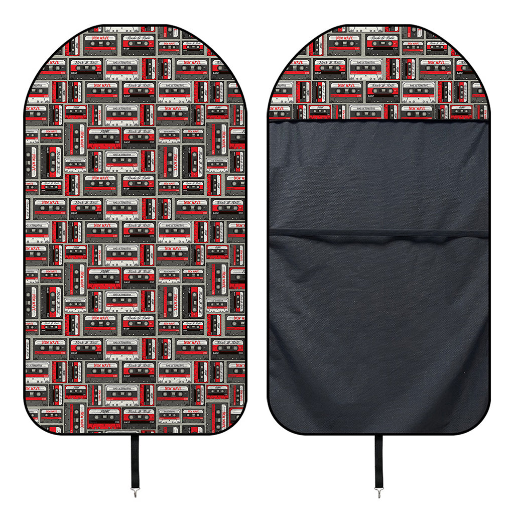 Retro Cassette Tape Pattern Print Waterproof Car Seat Cover