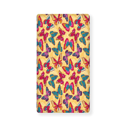 Retro Colorful Butterfly Pattern Print Baby Crib Sheet