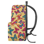 Retro Colorful Butterfly Pattern Print Backpack