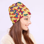 Retro Colorful Butterfly Pattern Print Beanie