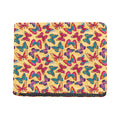 Retro Colorful Butterfly Pattern Print Bifold Wallet