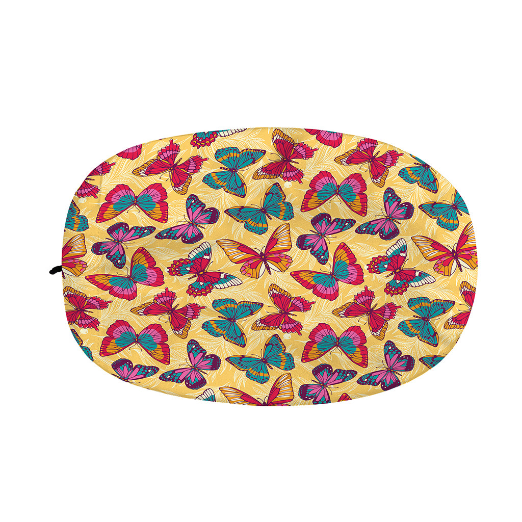 Retro Colorful Butterfly Pattern Print Car Side Mirror Covers