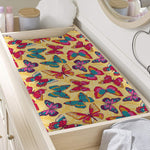 Retro Colorful Butterfly Pattern Print Changing Pad Cover