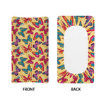 Retro Colorful Butterfly Pattern Print Changing Pad Cover