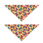 Retro Colorful Butterfly Pattern Print Dog Bandana