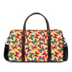 Retro Colorful Butterfly Pattern Print Duffle Bag