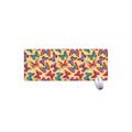 Retro Colorful Butterfly Pattern Print Extended Mouse Pad