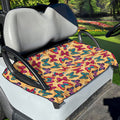 Retro Colorful Butterfly Pattern Print Golf Cart Seat Cover