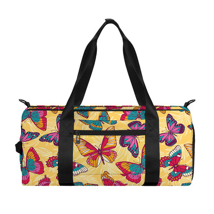 Retro Colorful Butterfly Pattern Print Gym Bag