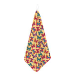 Retro Colorful Butterfly Pattern Print Hand Towel