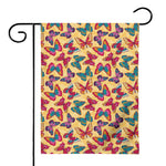 Retro Colorful Butterfly Pattern Print House Flag