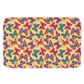 Retro Colorful Butterfly Pattern Print Indoor Door Mat