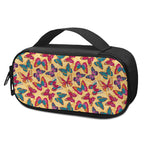Retro Colorful Butterfly Pattern Print Insulin Cooler Travel Case