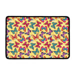Retro Colorful Butterfly Pattern Print Kitchen Mat
