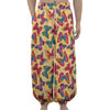 Retro Colorful Butterfly Pattern Print Lantern Pants