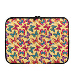 Retro Colorful Butterfly Pattern Print Laptop Sleeve