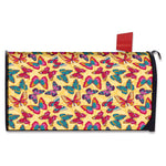 Retro Colorful Butterfly Pattern Print Mailbox Cover