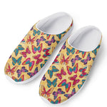 Retro Colorful Butterfly Pattern Print Mesh Casual Shoes