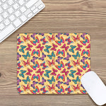 Retro Colorful Butterfly Pattern Print Mouse Pad