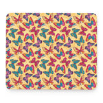 Retro Colorful Butterfly Pattern Print Mouse Pad
