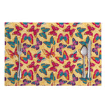 Retro Colorful Butterfly Pattern Print Placemat