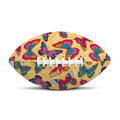 Retro Colorful Butterfly Pattern Print Rugby Ball