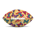 Retro Colorful Butterfly Pattern Print Rugby Ball
