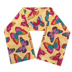 Retro Colorful Butterfly Pattern Print Scarf