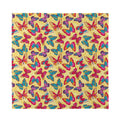 Retro Colorful Butterfly Pattern Print Silk Bandana