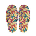 Retro Colorful Butterfly Pattern Print Slippers