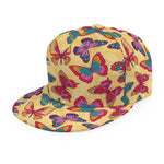 Retro Colorful Butterfly Pattern Print Snapback Cap