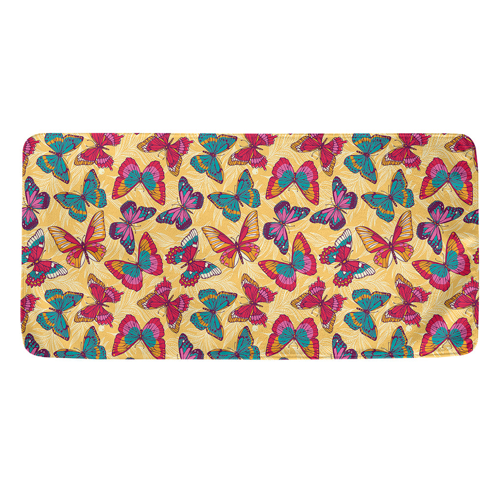 Retro Colorful Butterfly Pattern Print Towel