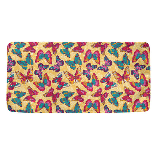 Retro Colorful Butterfly Pattern Print Towel