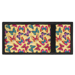 Retro Colorful Butterfly Pattern Print Trifold Wallet