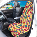 Retro Colorful Butterfly Pattern Print Waterproof Car Seat Cover