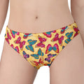 Retro Colorful Butterfly Pattern Print Women's Panties