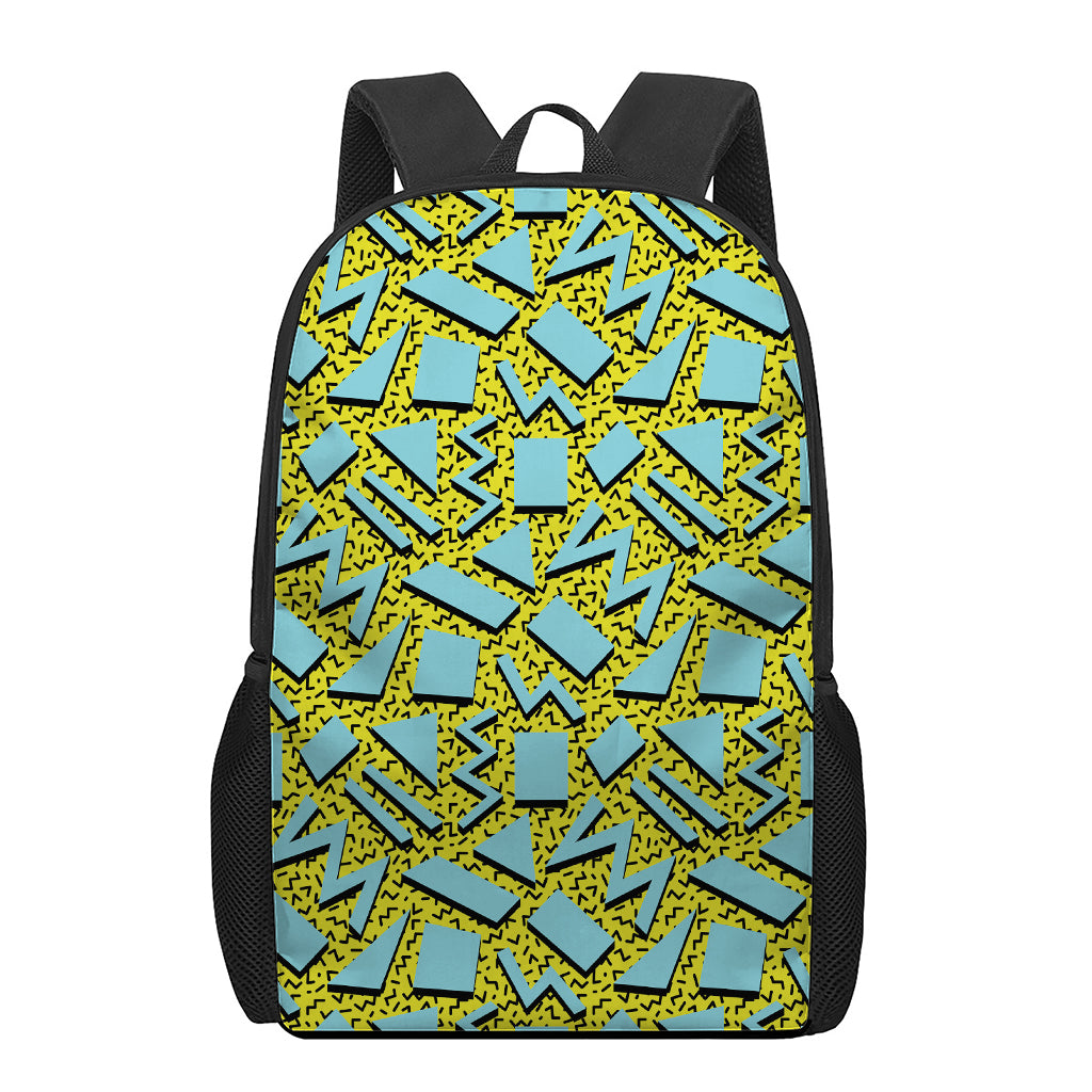Retro Funky Pattern Print 17 Inch Backpack