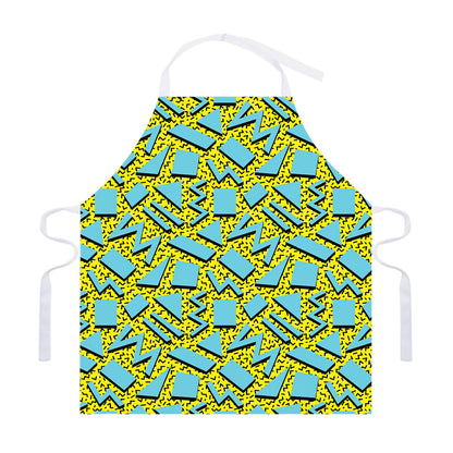 Retro Funky Pattern Print Adjustable Apron