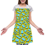 Retro Funky Pattern Print Adjustable Apron