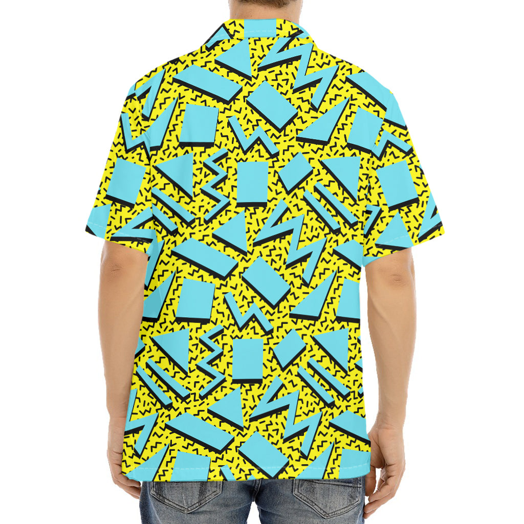 Retro Funky Pattern Print Aloha Shirt