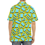 Retro Funky Pattern Print Aloha Shirt